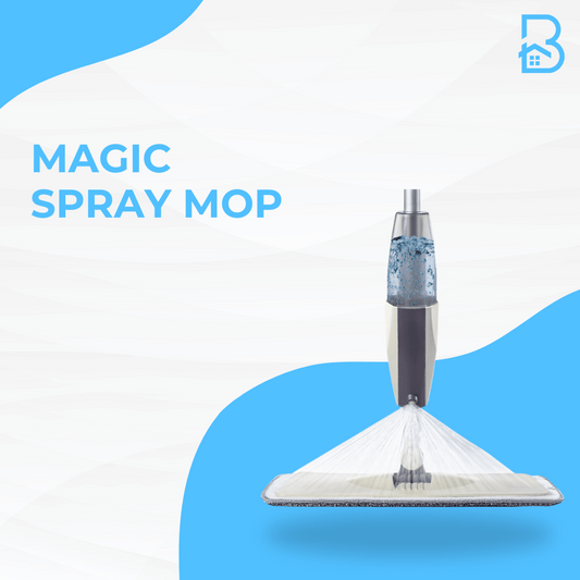 Magic Spray Mop - A sleek and efficient mop with a spray function, designed for easy and quick floor cleaning. It disperses water or cleaning solution while you mop, ensuring a thorough clean with minimal effort.